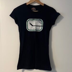 Navy Canucks Linden Tshirt